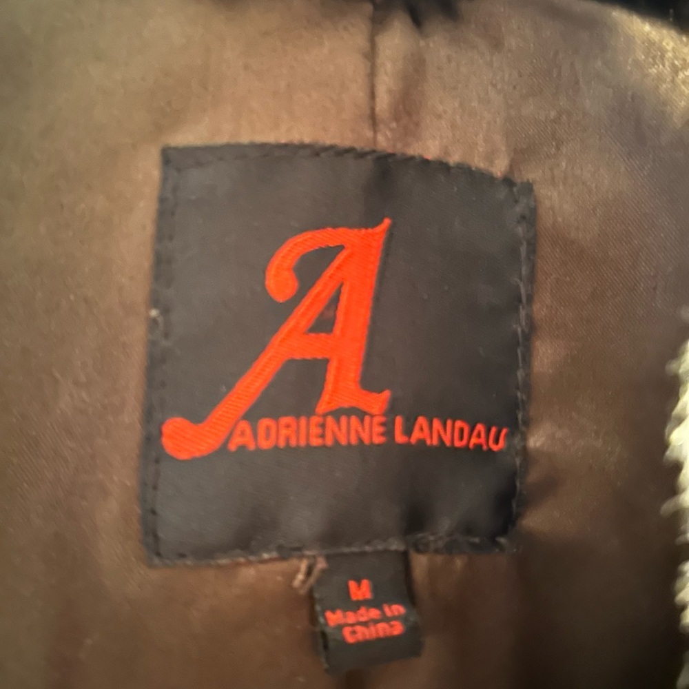 Adrienne Landau Brown Fur Coat